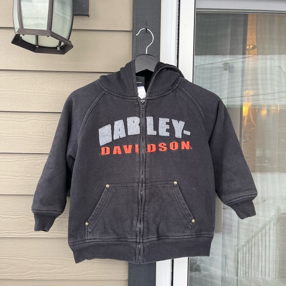 Harley Davidson black and orange jacket for kids #kidswear - Picture 1 of 5